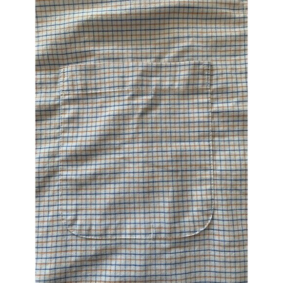 Chaps Mens Checkered Button-Up Long-Sleeve Shirt Size 17-17.5  36-37 - Picture 4 of 13